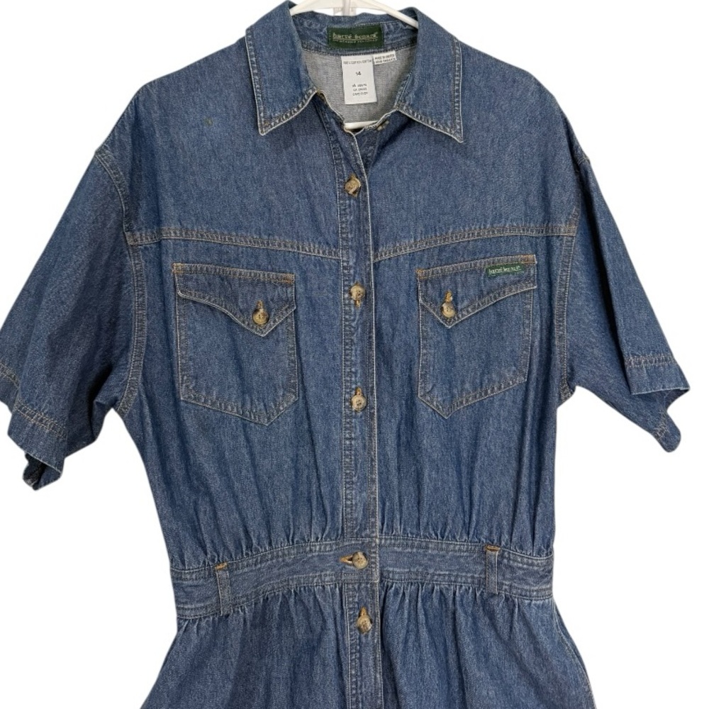 Harve Benard Indigo Denim Button-Front Maxi Dress - Picture 4 of 9